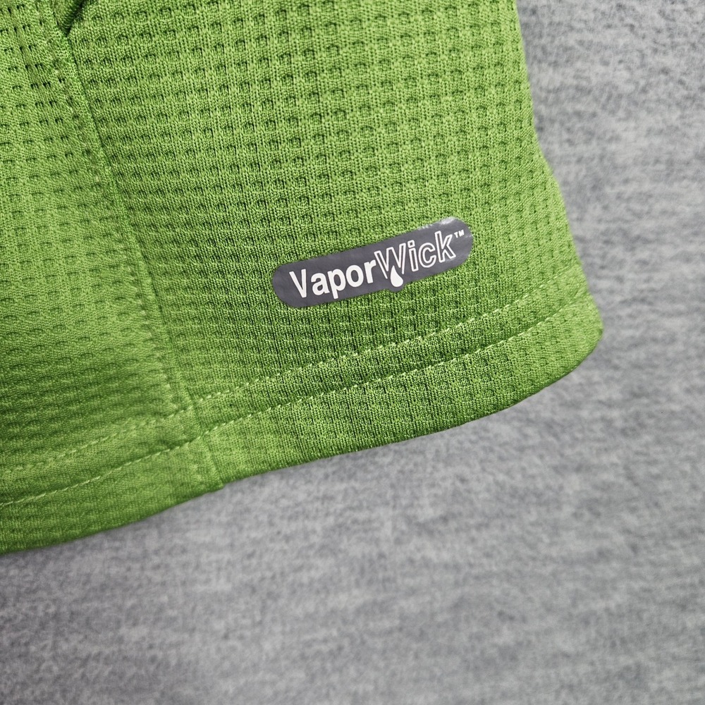 The North Face Womens Green VaporWick 1/4 Zip Outdoor workout Gym Top Sz L - Picture 5 of 9